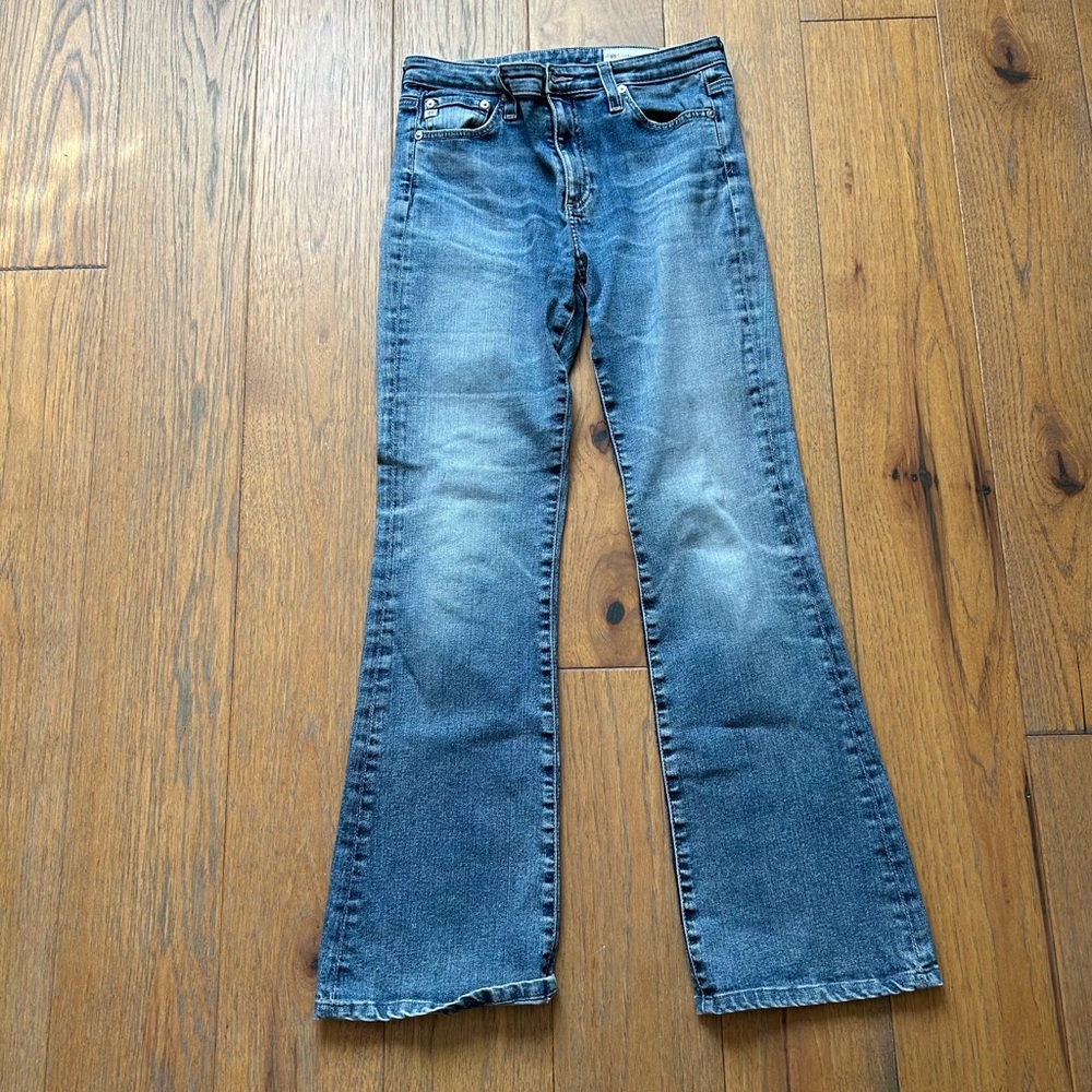 Ag Adriano Goldschmied Blue Flare & Wide Leg Jeans